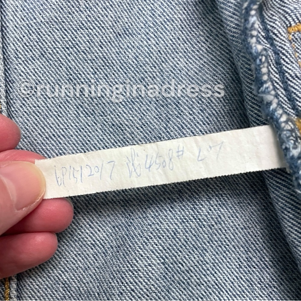 Levi's Sample Patchwork Denim Trucker Jacket In B… - image 5